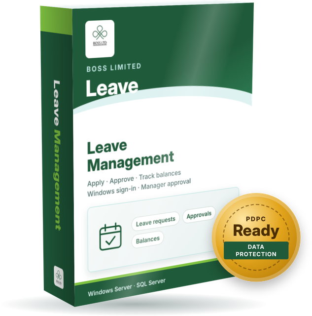 Boss Leave software box